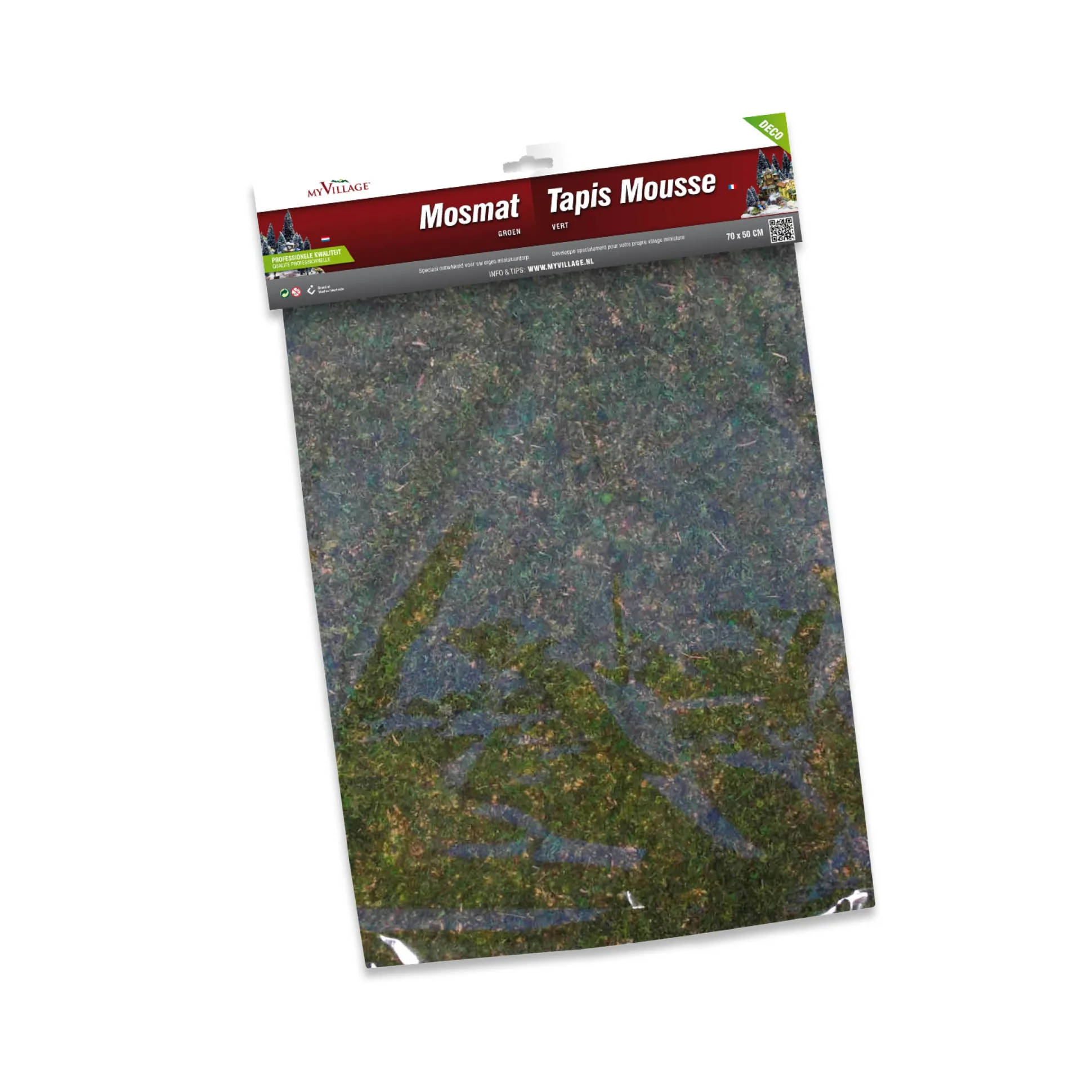 Mosmat groen 70c50cm