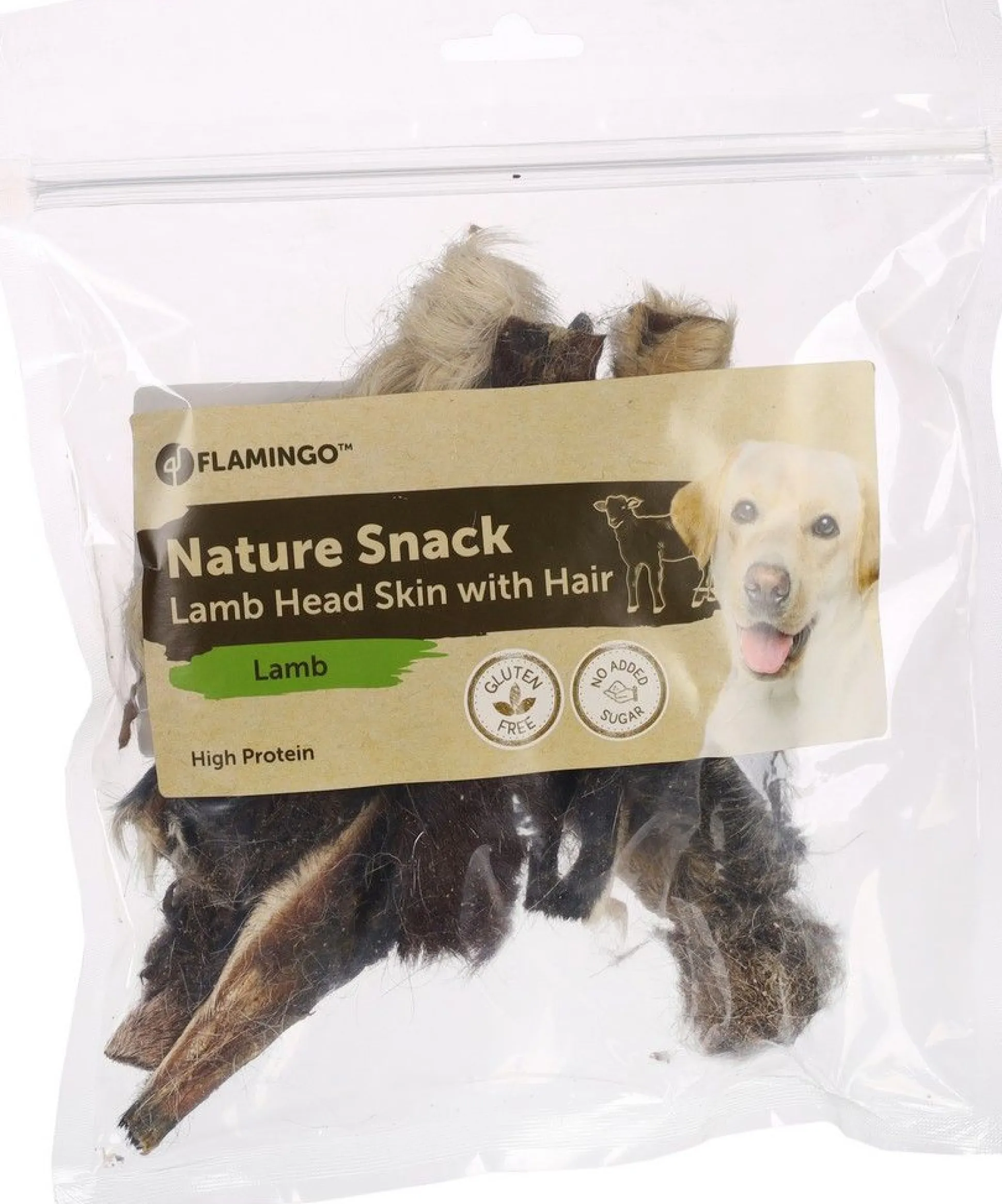 Nature snack schaapshoofdhuid met haar 200gr