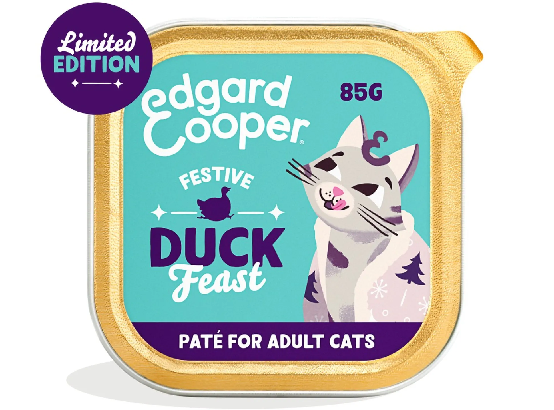 Natvoer voor katten feestelijke eend