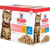 Natvoer voor katten science plan adult light kip en zeevis 85g multipack