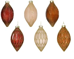 Olijf glas transparant met strepen goud