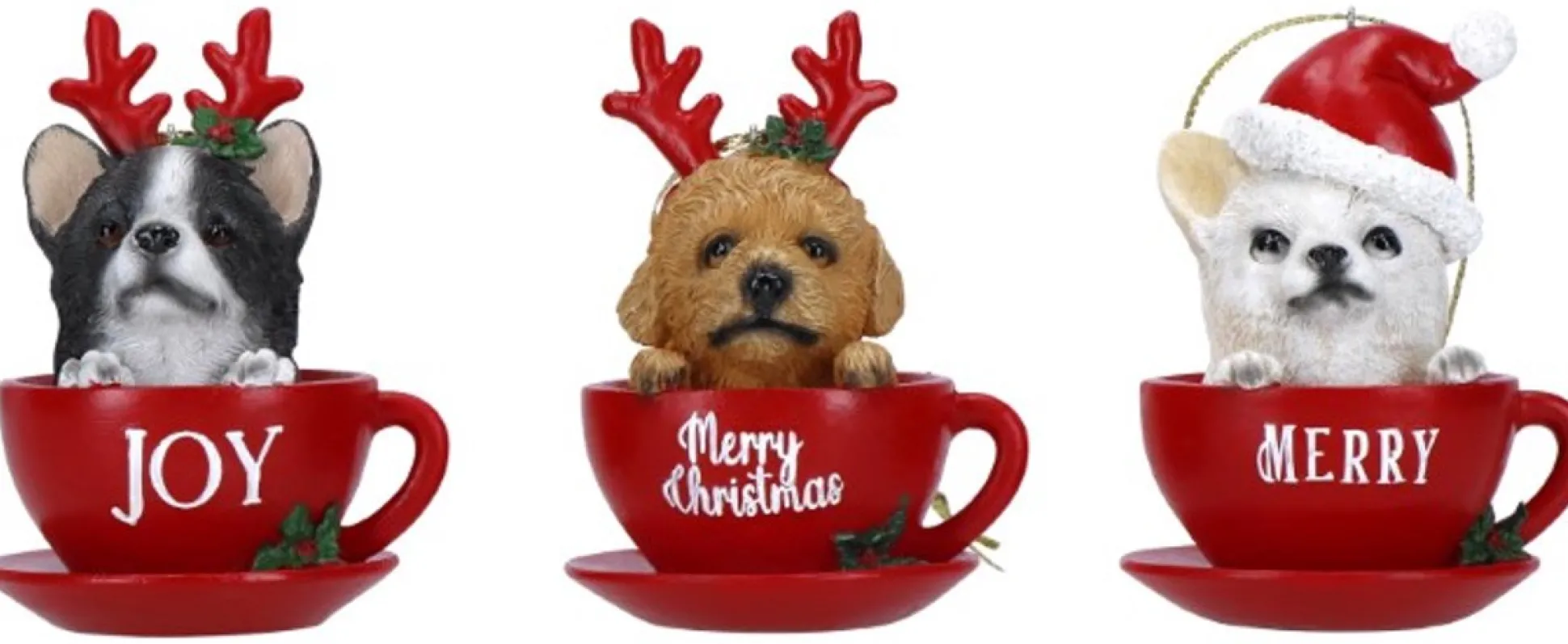 Ornament hond in kopje