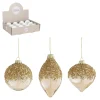 Ornament kerstbal ui druppel glas