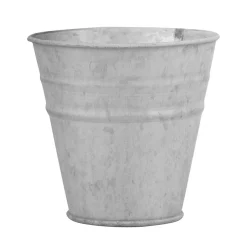 Oud zink bloempot 12 cm