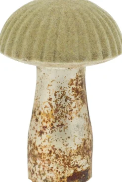 Paddenstoel in glas beige 9cm