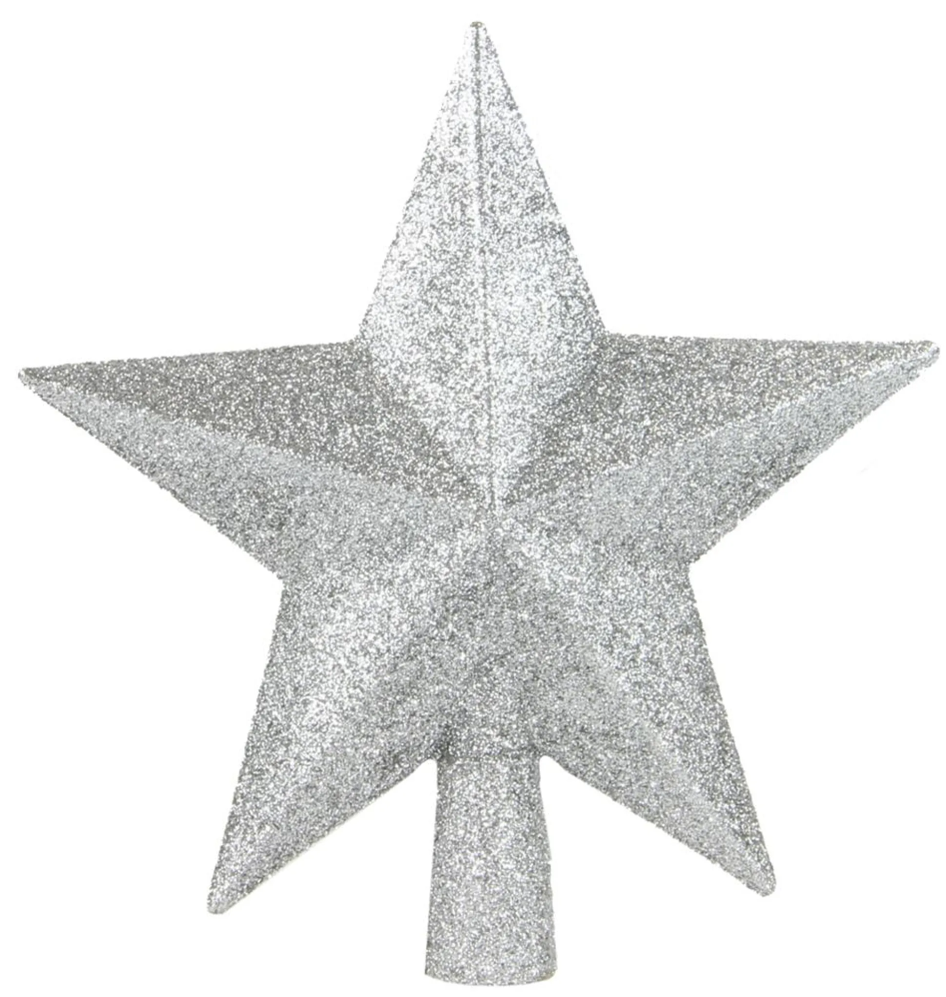 Piek ster glitter zilver