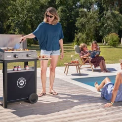 Plancha gas RVS duo Edition 260 gas