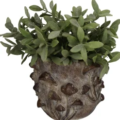 Planter paddestoel beton bruin 18.5x18.5x14.5cm