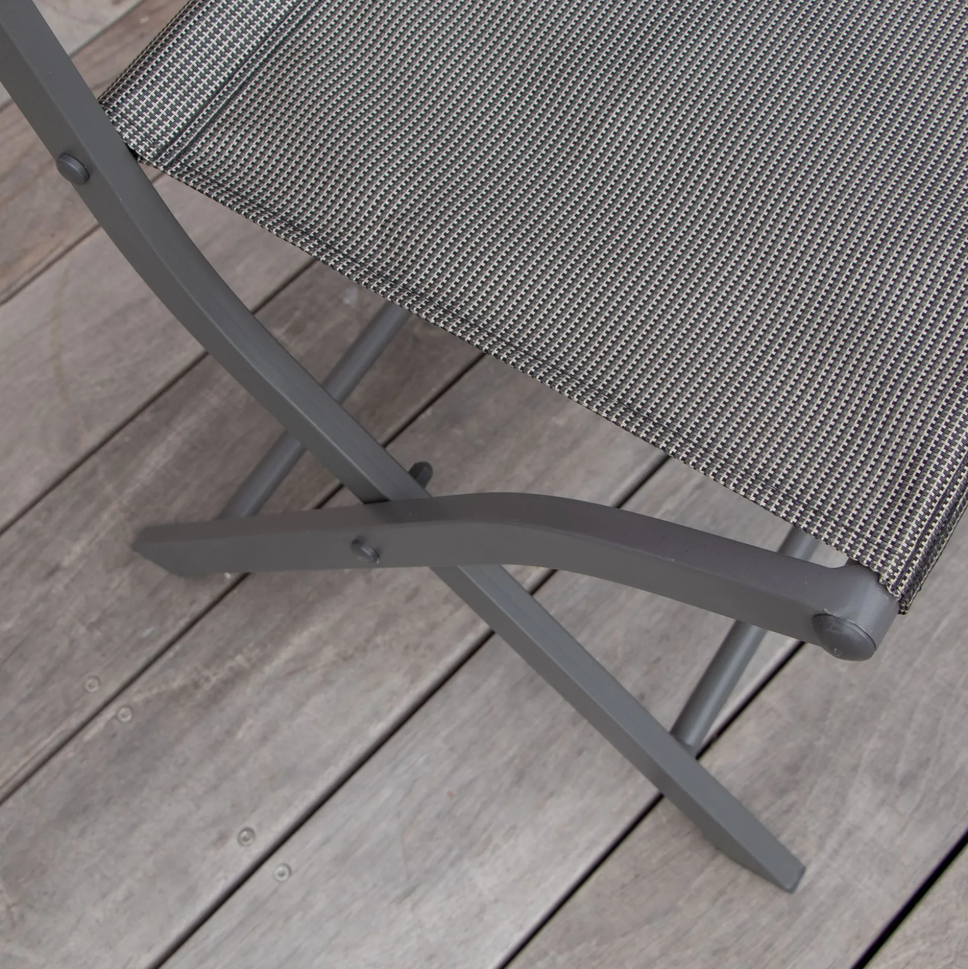 Plooistoel Modulo grijs antraciet