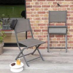 Plooistoel Modulo grijs antraciet