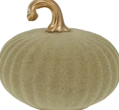 Pompoen in glas beige 12cm