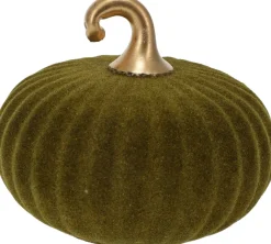 Pompoen in glas groen 12cm
