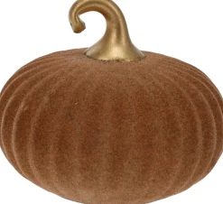 Pompoen in glas roest 12cm