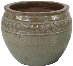 Pot bol geglazuurd d30h24