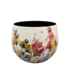 Pot floral white d21 h17