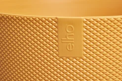 Pot jazz rond 14cm amber geel