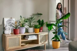 Pot jazz rond 16cm toscaans rood