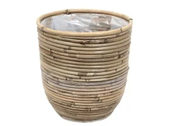 Pot round balloon stripe d20h19cm