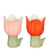 Pot tulp rood - l8xb9xh13,5cm