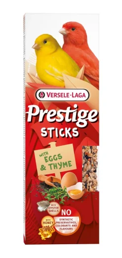 Prestige sticks kanaries met ei & tijm - 2 stuks 60g