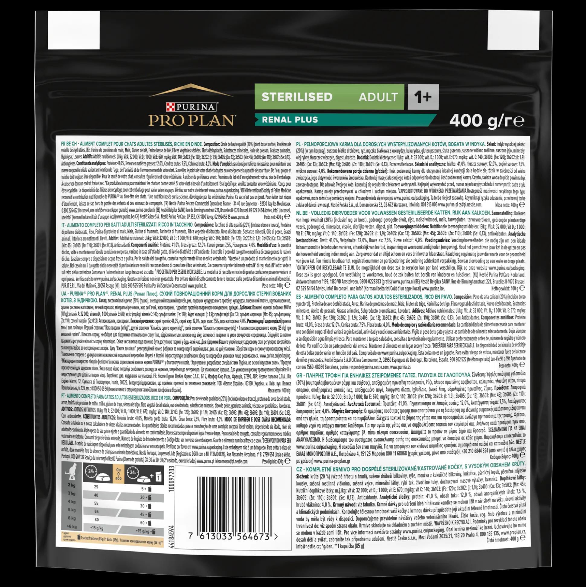 PRO PLAN Sterilised Renal Plus Kalkoen 400g