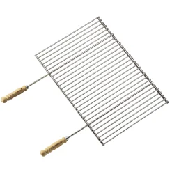 Professioneel rooster uit chroom en hout 58,5x40cm FSC 100%