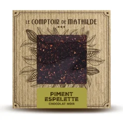 Pure chocolade met espelettepeper