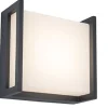 Qubo wandlamp donkergrijs led 9.5w