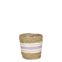 Rachel mand rond lila - h16xd16cm