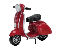 Red moped