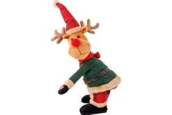 Rendier singing and twirking rood groen