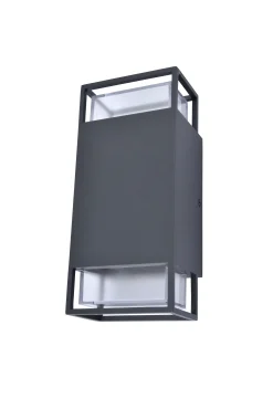 Ridge wandlamp donker grijs gu10 25w