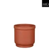 Riva pot rond terra - h15xd17cm