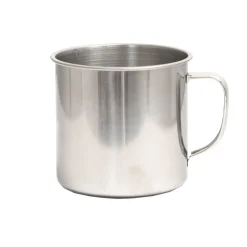 Ronde roestvrijstalen mok