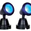 Ronde spot, blauw, set van 2, zonder (4,5v)