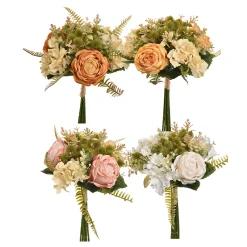 Roos hortensia boeket