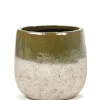 Rustic Pot dip 16,5x16,5x15,5 grn/znd