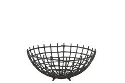 Schaal metaal zwart medium (38x38x17cm)