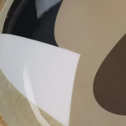 Schaal organische hout beige 34x34x8cm