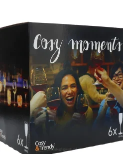 Set van 6 champagneglazen