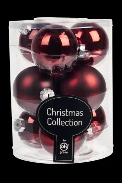 Set van 9 kerstballen