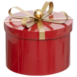 Set van 3 ronde metalen dozen