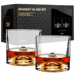 Set van 2 whiskeyglazen