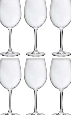 Set van 6 wijnglazen 48cl