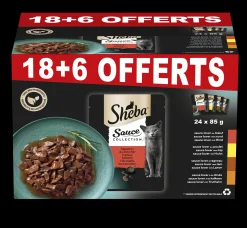 Sheba pouch vleesselectie 18+6 gratis