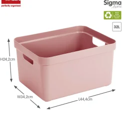 Sigma home opbergbox 32l roze