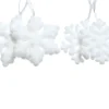 Sneeuwvlok foam11cm wit