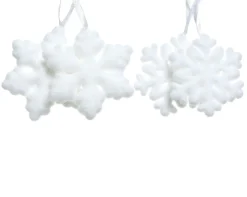 Sneeuwvlok foam11cm wit