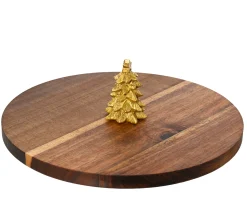 Snijplank acaciahout met kerstboom