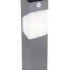 Solstel solar tuinpaal met sensor roestvrij staal led 2.3w